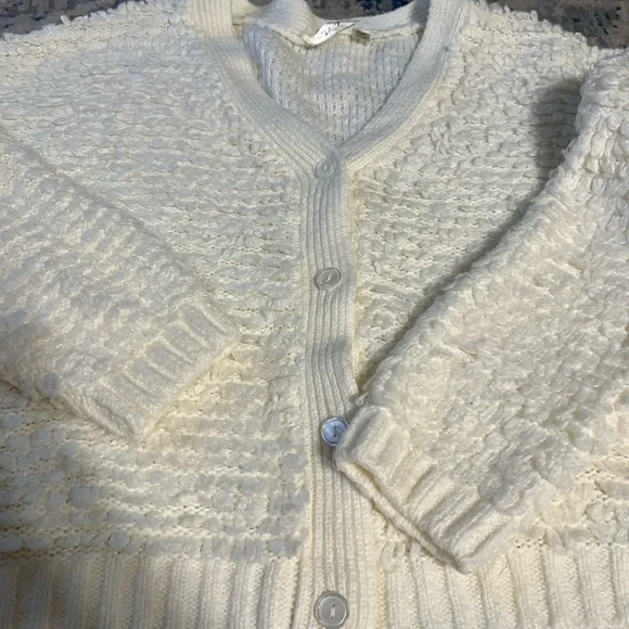 RD style white cardigan medium - Picture 2 of 6